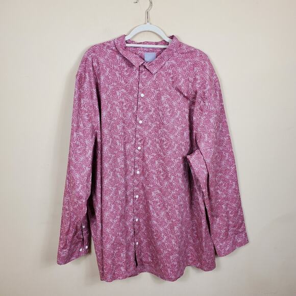 A-Frame Printed Button Down Shirt Size XXXL - Picture 1 of 10